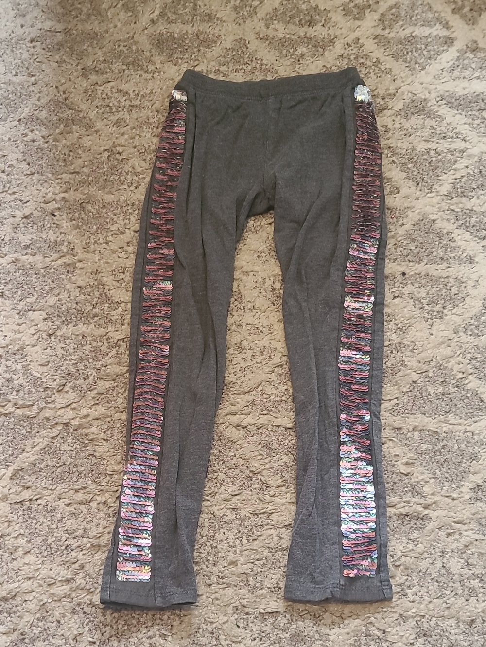 10 for $25 - GAP Kids Gray Pants with Sequins Stripes on Sides